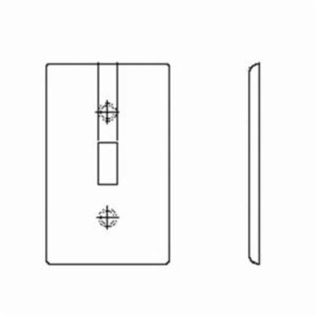 LEVITON Wallplates 2 Gang Wallplate Tgl-Decora Lt Alm 80707-T